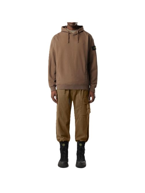 BRUSHED ORGANIC COTTON FLEECE Stone Island | L2S15 6100048 S0A20V007C UMBER